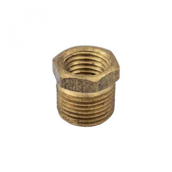 Image of Brass Reducer Bushing - 3/8 to 1/4 Inch from Buyers Products. Part number: RAB038025