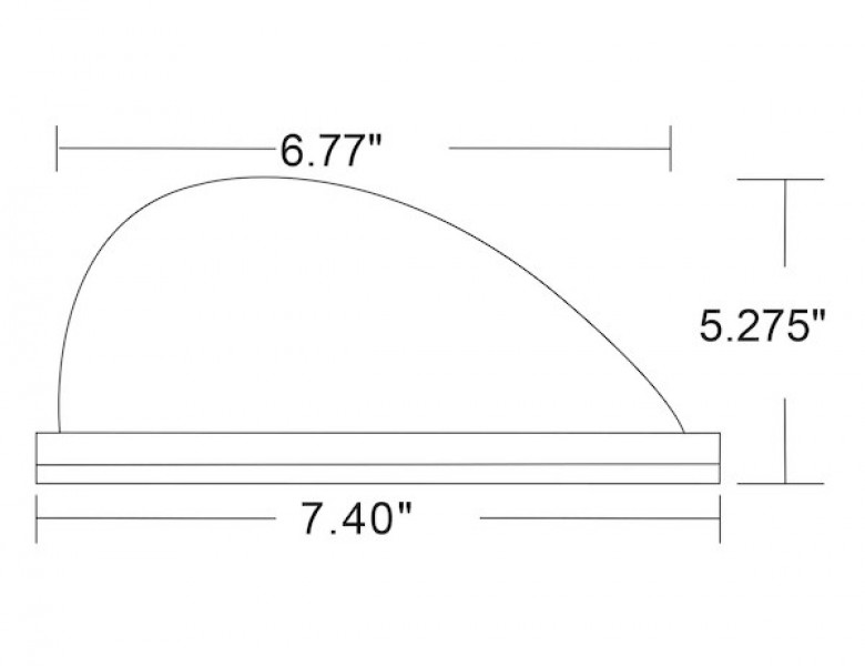 Image of 5.5 Inch Amber Halogen Revolving Light from Buyers Products. Part number: RL650A