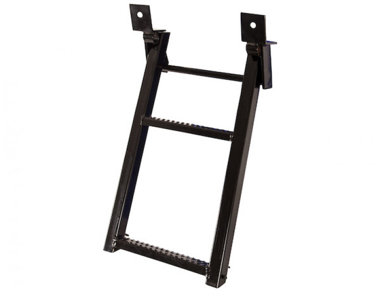 Image of 2-Rung Black Retractable Truck Steps with Nonslip Tread - 17.38 x 30.25 Inch from Buyers Products. Part number: RS2