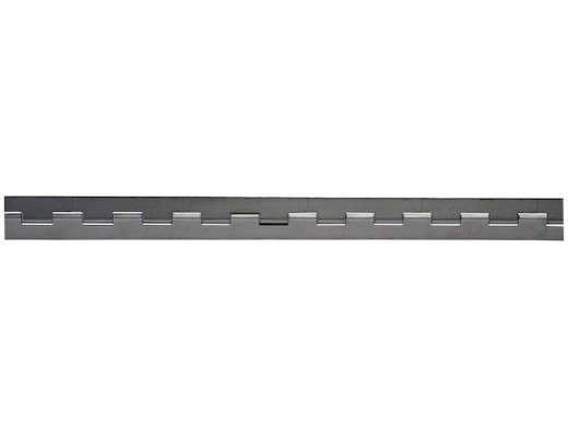 Image of Steel Continuous Hinge .075 x 72 Inch Long with 1/4 Pin and 2.0 Open Width from Buyers Products. Part number: S48