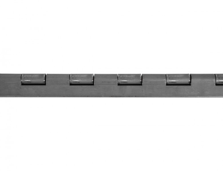 Image of Steel Continuous Hinge .075 x 72 Inch Long with 1/4 Pin and 2.0 Open Width from Buyers Products. Part number: S48