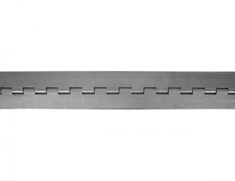 Image of Steel Continuous Hinge .075 x 72 Inch Long with 1/4 Pin and 2.0 Open Width from Buyers Products. Part number: S48