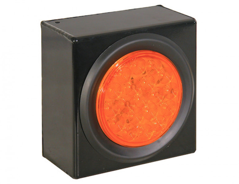 Image of 4 Inch Amber Round Recessed Strobe from Buyers Products. Part number: SL40AR