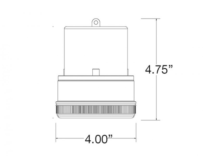 Image of 5 Inch by 4 Inch Portable Amber LED Beacon Light from Buyers Products. Part number: SL475A