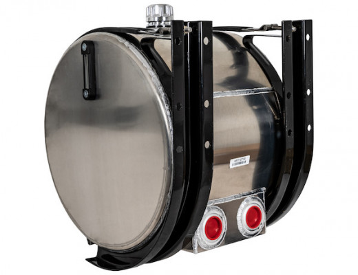 Image of 50 Gallon Side Mount Aluminum Reservoir with Rear Ports from Buyers Products. Part number: SMC50AR