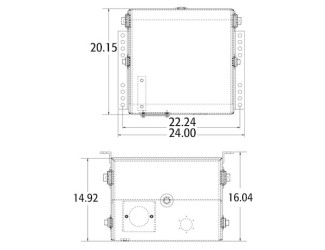 Image of 25 Gallon Side Mount Aluminum Hydraulic Reservoir With 10 Micron Filter from Buyers Products. Part number: SMR25AF10