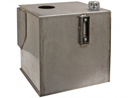 Image of 30 Gallon Stainless Steel Bulkhead Hydraulic Reservoir from Buyers Products. Part number: SMR30SS