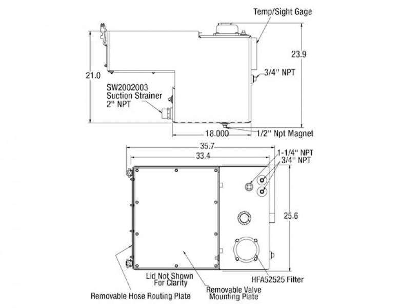 Image of 30 Gallon Stainless Steel Reservoir from Buyers Products. Part number: SMR30VESS