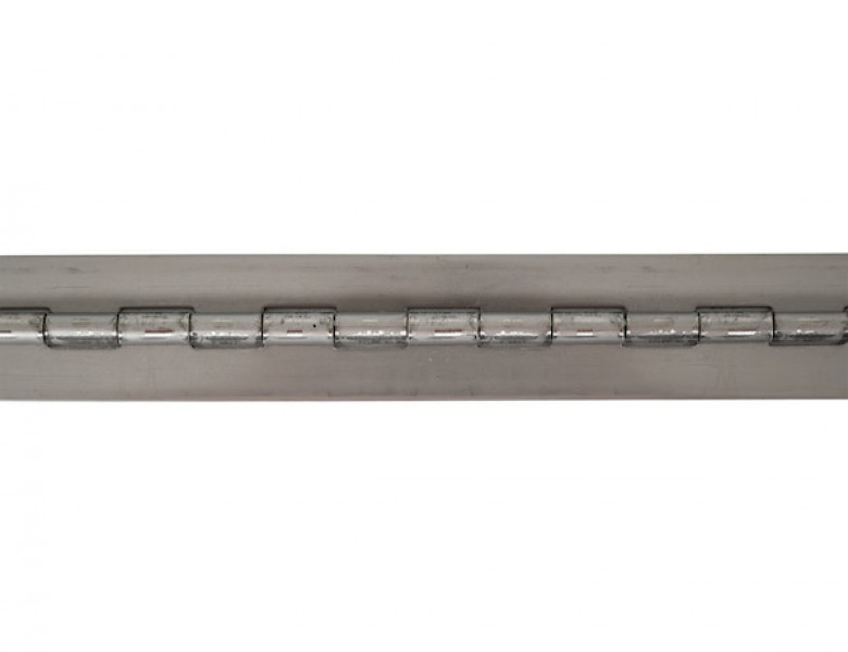 Image of Stainless Continuous Hinge .075 x 72 Inch Long with 1/4 Pin and 2.0 Open Width from Buyers Products. Part number: SS15