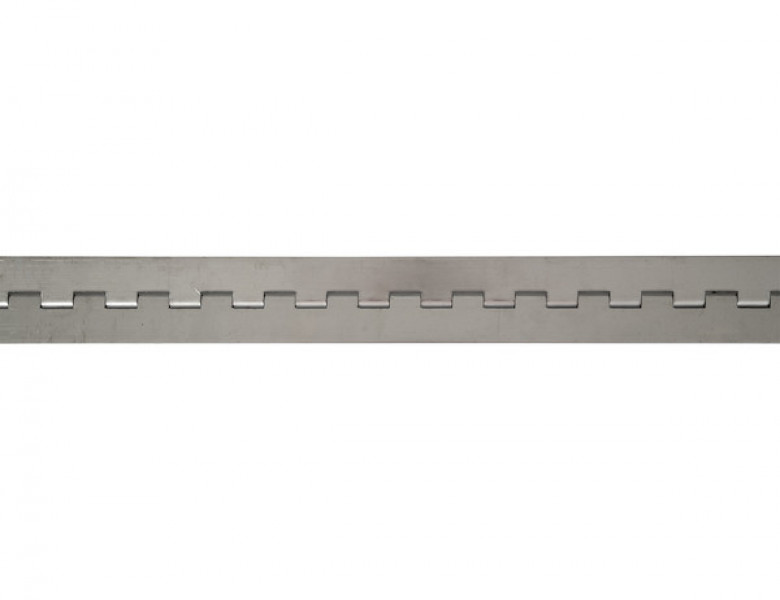 Image of Stainless Continuous Hinge .075 x 72 Inch Long with 1/4 Pin and 2.0 Open Width from Buyers Products. Part number: SS15