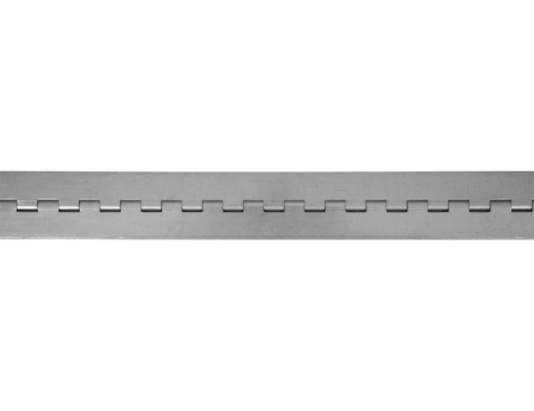 Image of Stainless Continuous Hinge .075 x 72 Inch Long with 1/4 Pin and 2.0 Open Width from Buyers Products. Part number: SS15