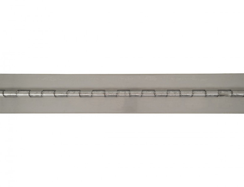 Image of Stainless Continuous Hinge .075 x 72 Inch Long with 1/4 Pin and 2.0 Open Width from Buyers Products. Part number: SS15