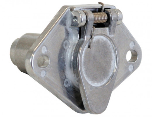 Image of 4-Way Die-Cast Metal Trailer Connector -Truck Side from Buyers Products. Part number: TC1004