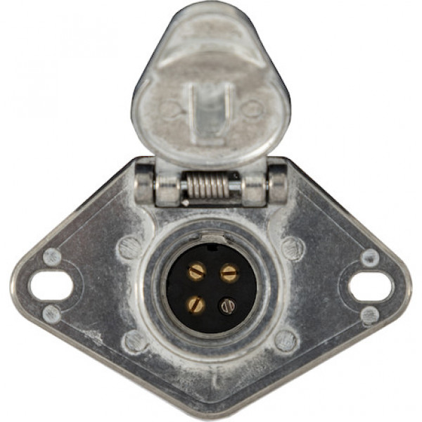 Image of 4-Way Die-Cast Metal Trailer Connector -Truck Side from Buyers Products. Part number: TC1004