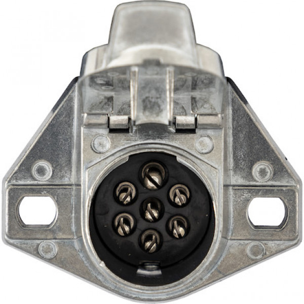 Image of 7-Way Die-Cast Metal Trailer Connector - Truck Side from Buyers Products. Part number: TC1007