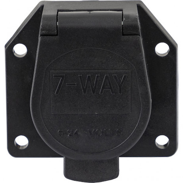 Image of 7-Way Plastic Trailer Connector - Truck Side from Buyers Products. Part number: TC1007P