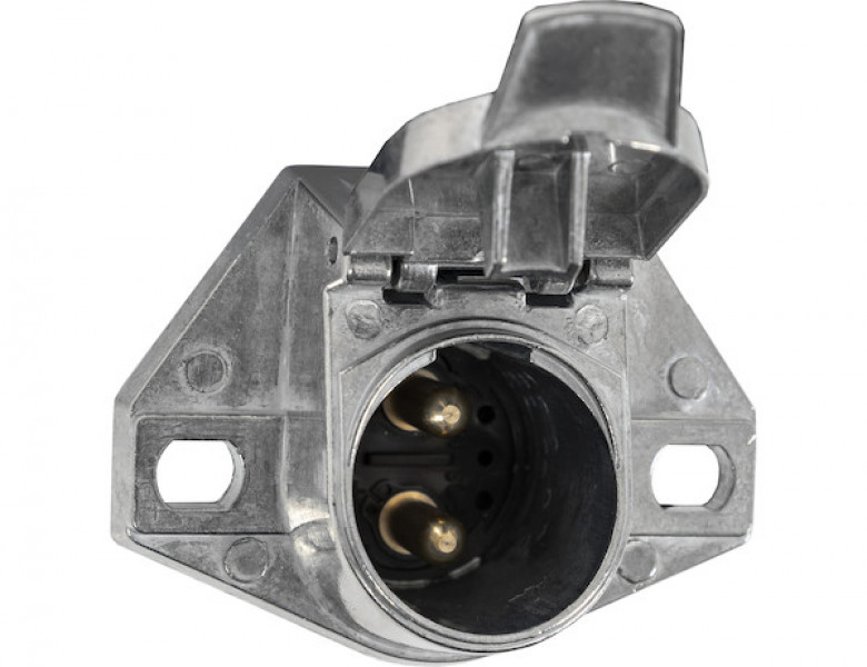 Image of 2-Way Die-Cast Zinc Trailer Connector -Truck Side - Vertical Pin Arrangement from Buyers Products. Part number: TC1012