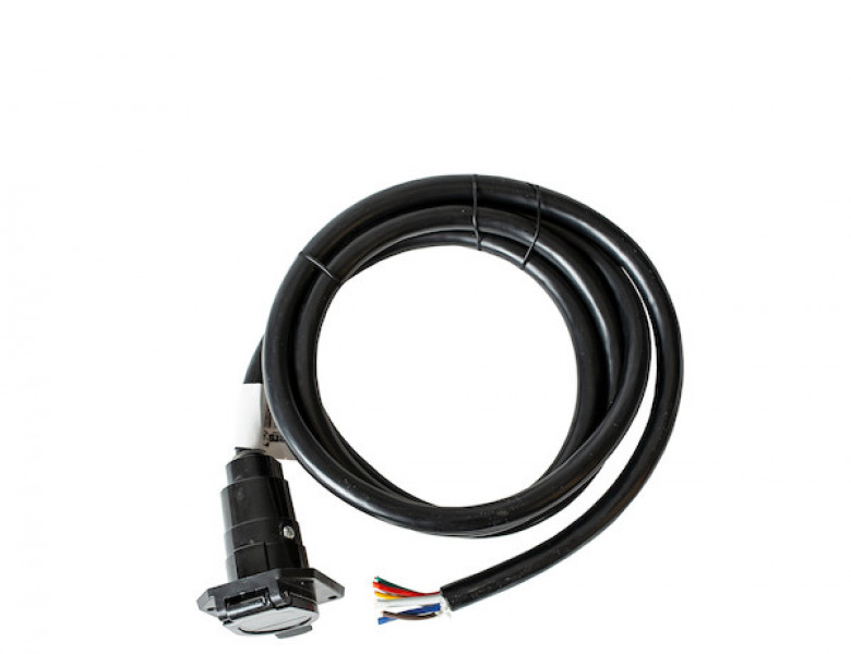 Image of 7-Way Truck Side Flat Pin Trailer Connector from Buyers Products. Part number: TC1967P