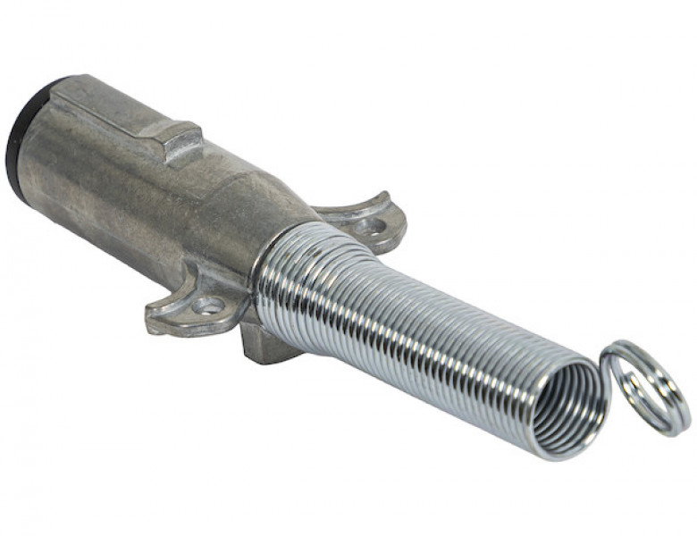 Image of 2-Way Die-Cast Zinc Trailer Connector -Trailer Side - Horizontal Pins with Spring from Buyers Products. Part number: TC2002