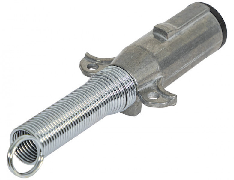 Image of 2-Way Die-Cast Zinc Trailer Connector -Trailer Side - Horizontal Pins with Spring from Buyers Products. Part number: TC2002