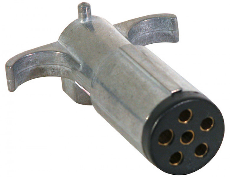 Image of 6-Way Die-Cast Metal Trailer Connector - Trailer Side from Buyers Products. Part number: TC2006