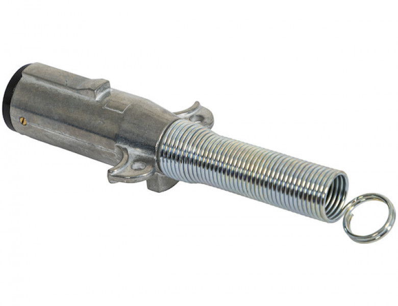 Image of 2-Way Die-Cast Zinc Trailer Connector -Trailer Side - Vertical Pins with Spring from Buyers Products. Part number: TC2012