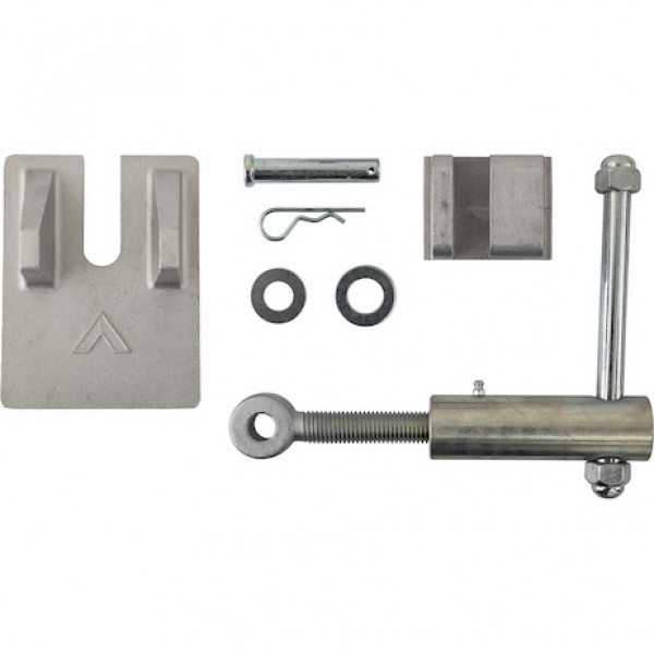 Image of Steel Tailgate Latch Assembly with Aluminum Bracket And Clevis from Buyers Products. Part number: TGL3410