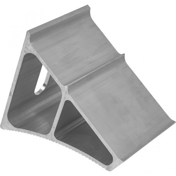 Image of Large Extruded Aluminum Wheel Chock 7x10.75x7.8 Inch from Buyers Products. Part number: WC7118A