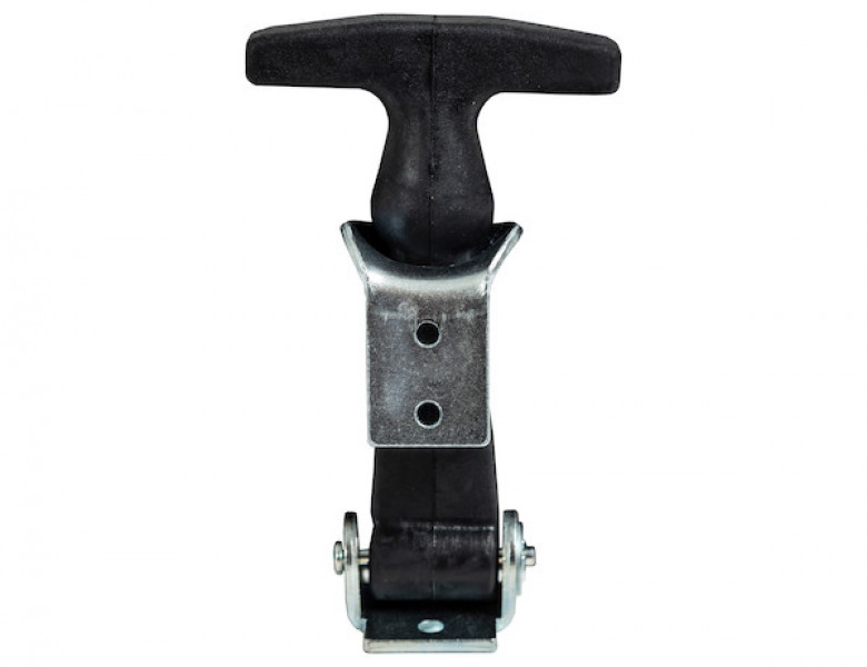 Image of 4-7/8 Inch Easy Grip Rubber Hood Catch With A-Bracket from Buyers Products. Part number: WJ201A