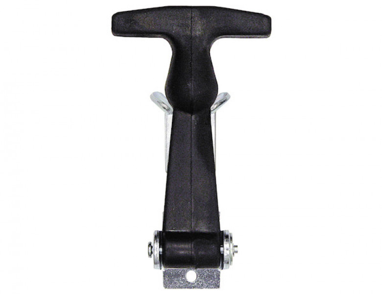 Image of 4-7/8 Inch Easy Grip Rubber Hood Catch With A-Bracket from Buyers Products. Part number: WJ201A