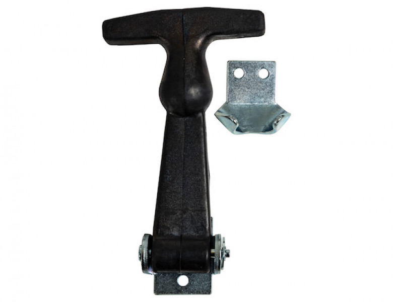 Image of 4-7/8 Inch Easy Grip Rubber Hood Catch With U-Bracket from Buyers Products. Part number: WJ201U