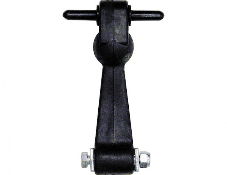 Image of 6 Inch Heavy-Duty Rubber Hood Catch - Includes Brackets and Pin-With Bumper from Buyers Products. Part number: WJ206