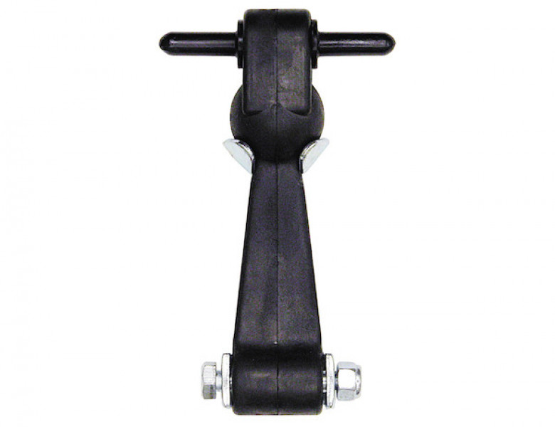 Image of 6 Inch Heavy-Duty Rubber Hood Catch - Includes Brackets and Pin-With Bumper from Buyers Products. Part number: WJ206