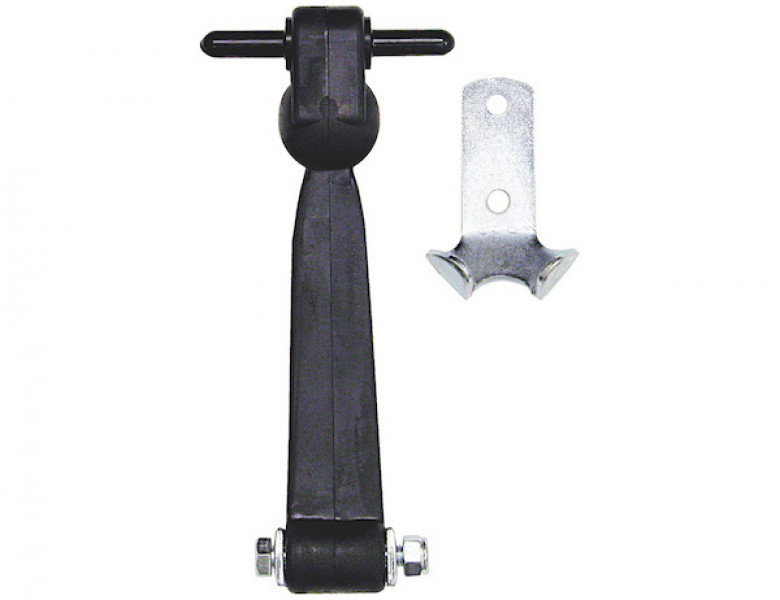 Image of 7-7/8 Inch Heavy-Duty Rubber Hood Catch - Includes Brackets and Pin-With Bumper from Buyers Products. Part number: WJ208