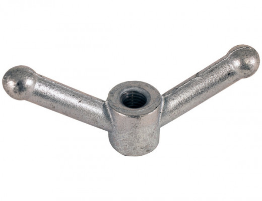 Image of Zinc Plated Wing Nut Clamp Handle with 5/8-11 Full Thread - 5.5 x 2.38 Inch Tall from Buyers Products. Part number: WN5811Z