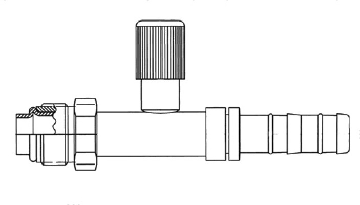 Image of A/C Refrigerant Hose Fitting from Sunair. Part number: FJ3132-01-1010S