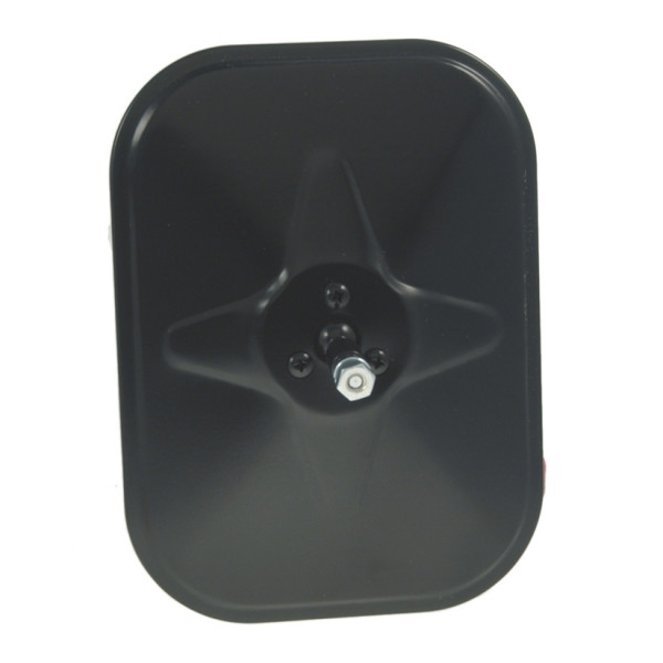 Image of Rolled-Rim Mirror with Ball Swivel, Black from Grote. Part number: 12072