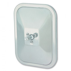 Image of Rolled-Rim Mirror with Ball Swivel, Stainless Steel from Grote. Part number: 12073