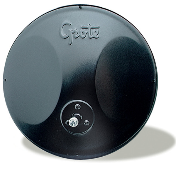 Image of 8" Round Convex Mirrors with Offset Ball-Stud, Black from Grote. Part number: 12172