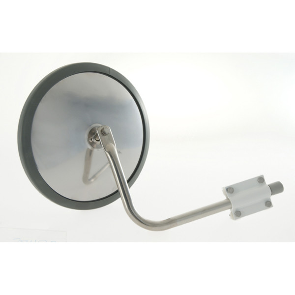 Image of 101/2" Convex Cross-Over Mirrors, Mirror Assembly, Stainless Steel from Grote. Part number: 28493