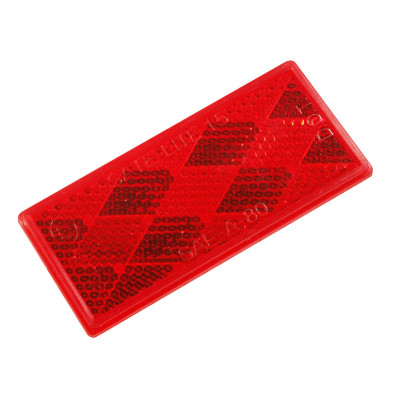 Image of Stick-On Rectangular Reflectors, Red from Grote. Part number: 40302