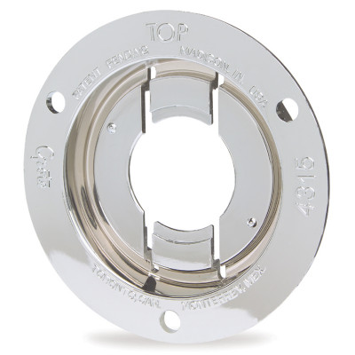 Image of Theft-Resistant Mounting Flange For 2" Round Lights, Chrome from Grote. Part number: 43153