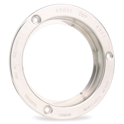 Image of Theft-Resistant Flange For 4" Round Lights, Steel from Grote. Part number: 43253