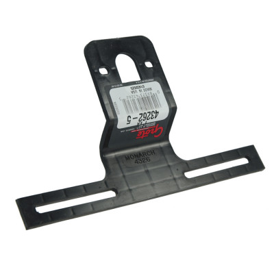 Image of Universal Offset License Plate Bracket, Black from Grote. Part number: 43262-5