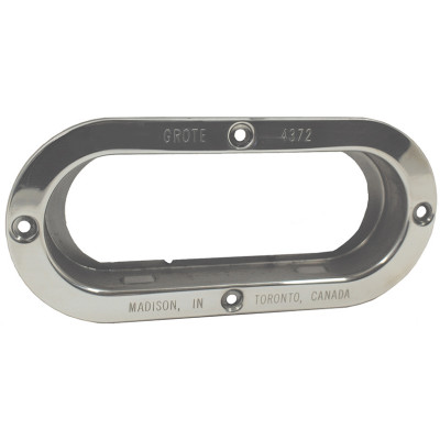 Image of Theft-Resistant Mounting Flange For 6" Oval Lights, Steel from Grote. Part number: 43723