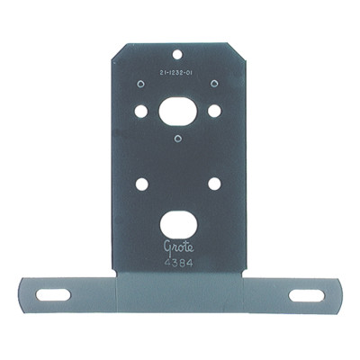 Image of Universal License Plate Bracket, Black Enamel from Grote. Part number: 43842