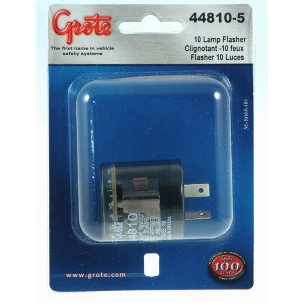 Image of FLASHER, 10-LAMP 2 TERMINAL, RETAIL PACK from Grote. Part number: 44810-5