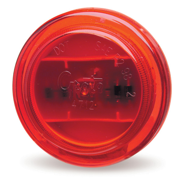 Image of SuperNova(R) 2 1/2" LED Clearance Marker Lights, Red, 24V from Grote. Part number: 47322