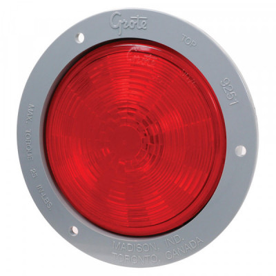 Image of SuperNova(R) 4" NexGenTM LED Stop Tail Turn Lights, Gray Flange, Male Pin from Grote. Part number: 54472