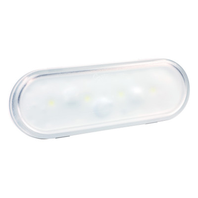 Image of Oval LED WhiteLightTM Dome Light, Male Pin, Clear from Grote. Part number: 61G31